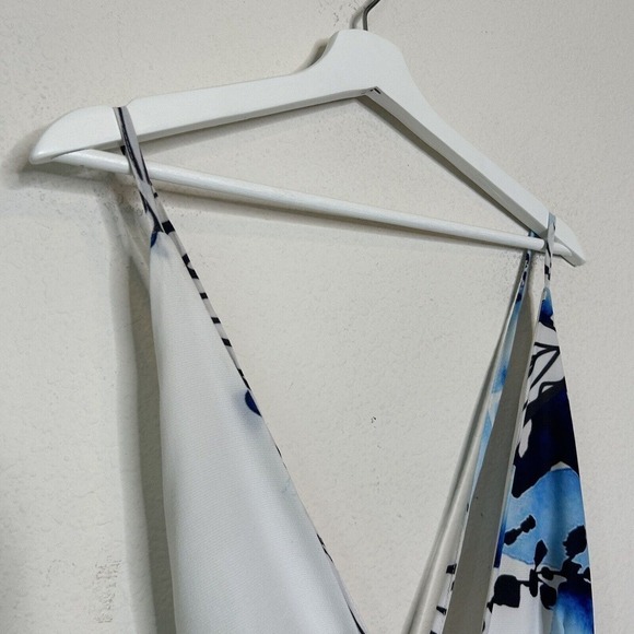 Tobi Island Living Blue and White Tropical Jumpsuit S - Picture 3 of 9